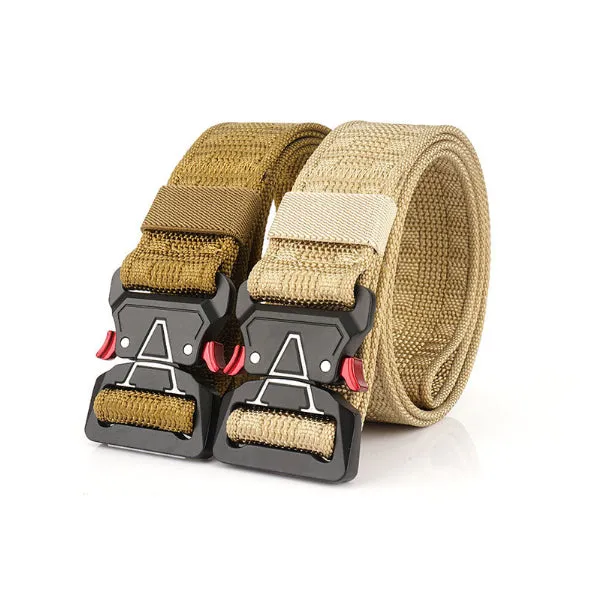 125cm ENNIU MH04 3.8cm Nylon Waist Belts Zinc Alloy Tactical Belt Quick Release Inserting Buckle