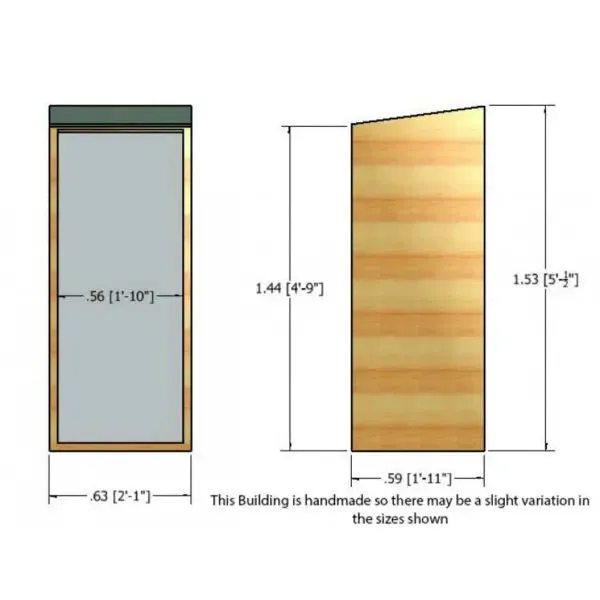 2' X 2'  Shiplap Garden Store - SPECIAL OFFER - 9% OFF