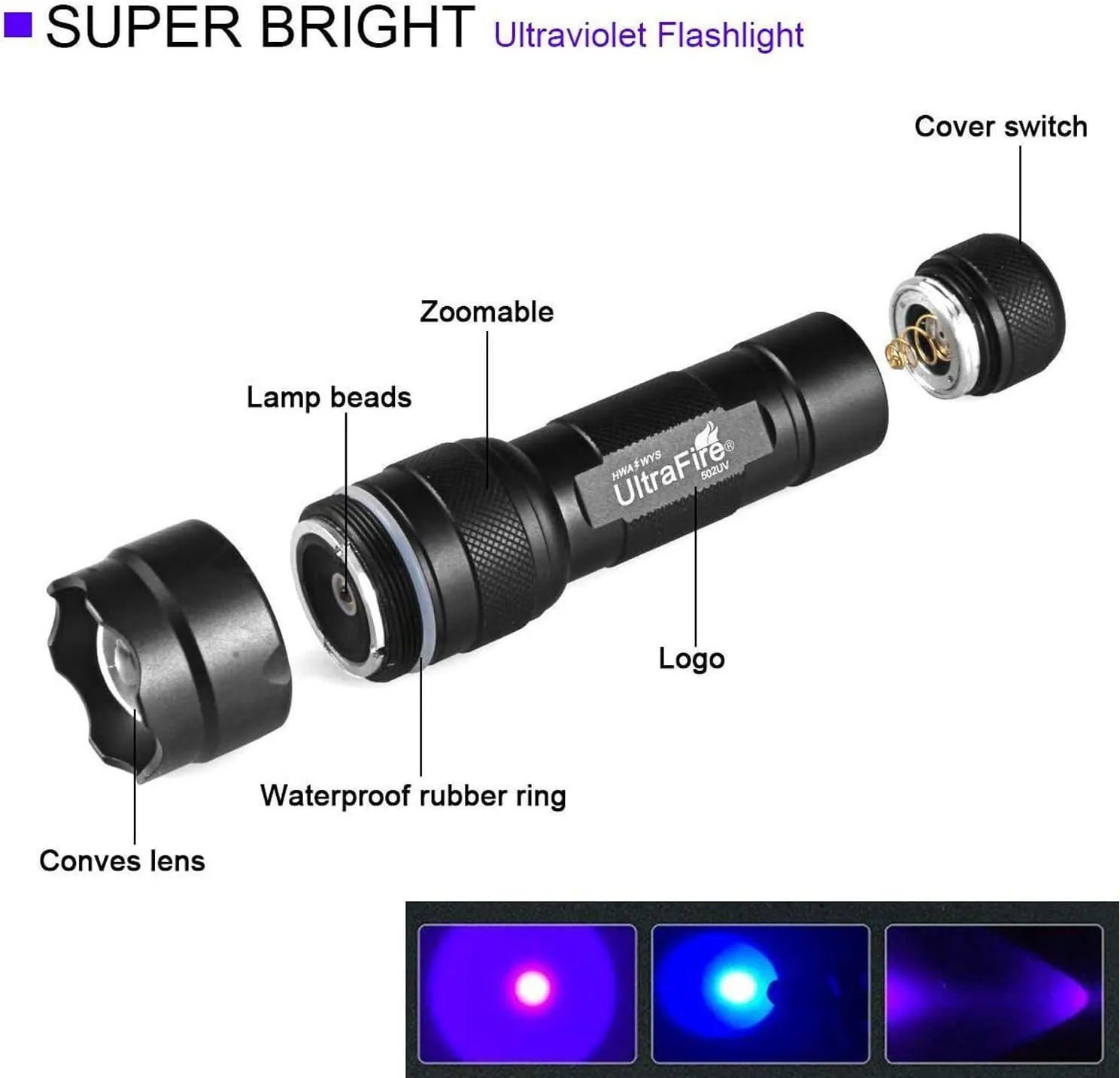 502UV/R Flashlight