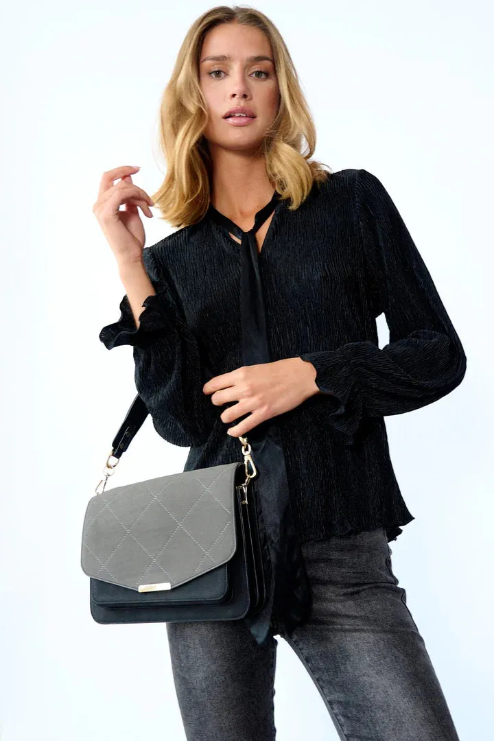 BLANCA MULTI COMPARTMENT BAG DARK GREY/BLACK
