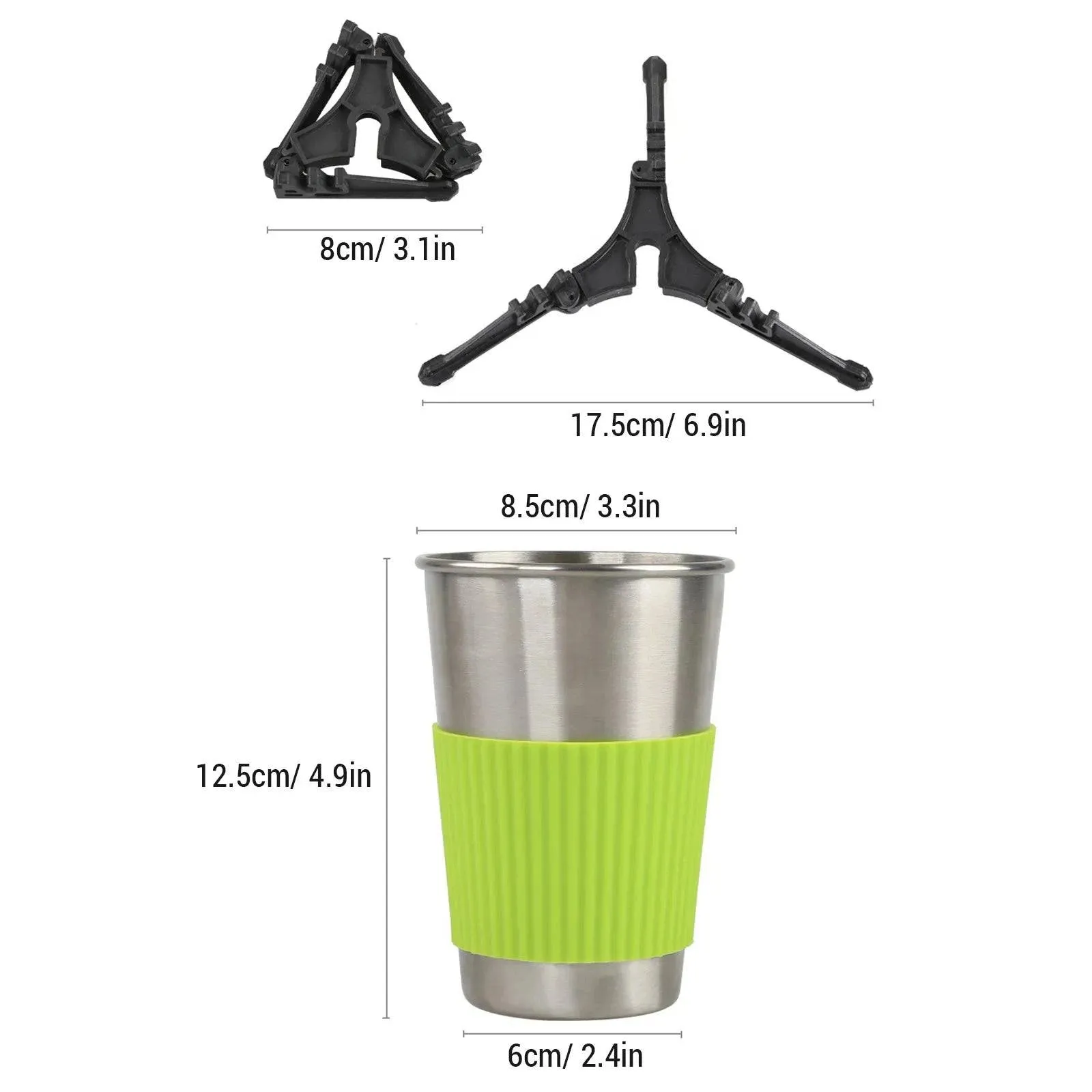 Camping Cookware Mess Kit 1-2 Person Portable Pot and Frying Pan Cup Fork Spoon Set for Camping Hiking Picnic