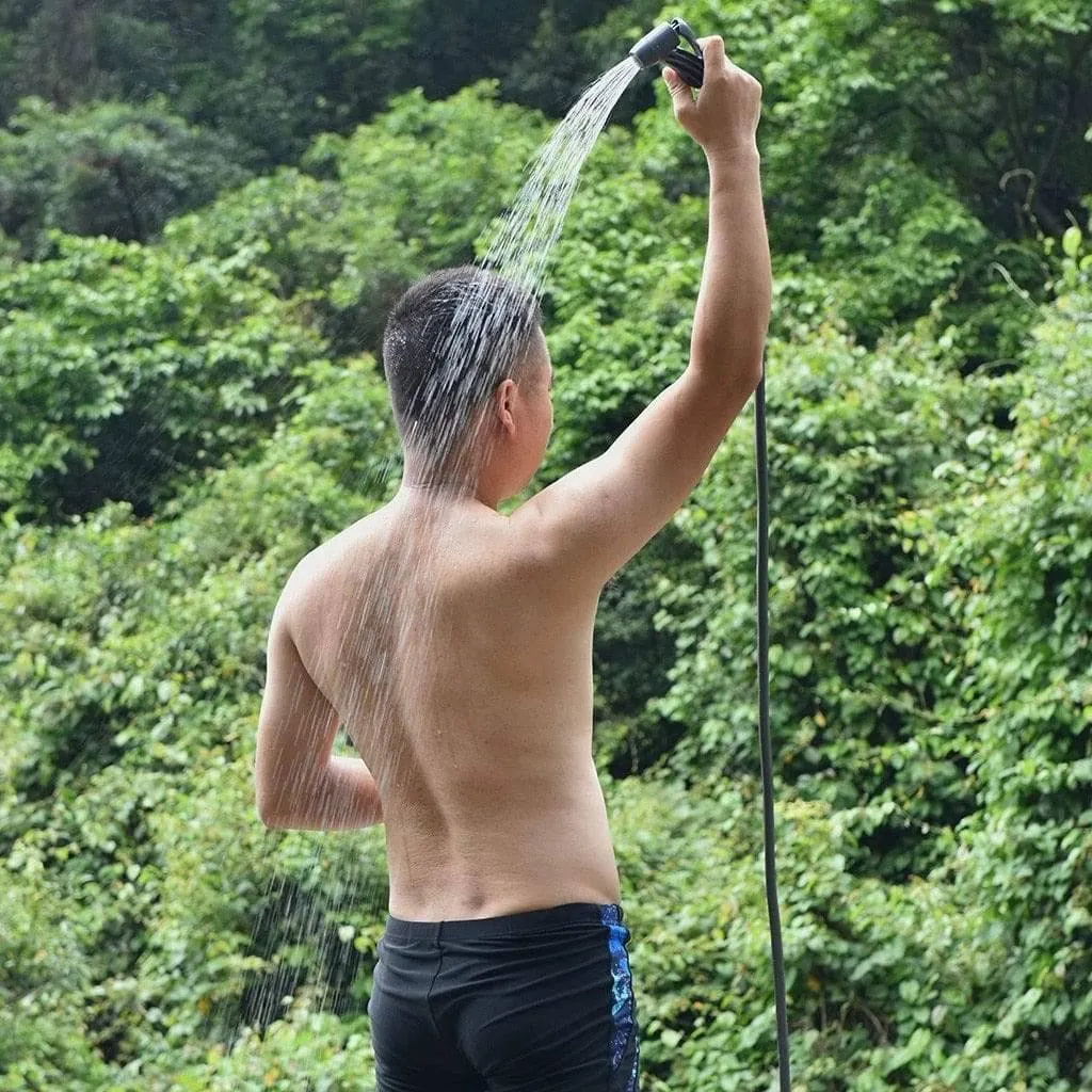 Camping Portable Pressure Shower With Foot Pump Kit