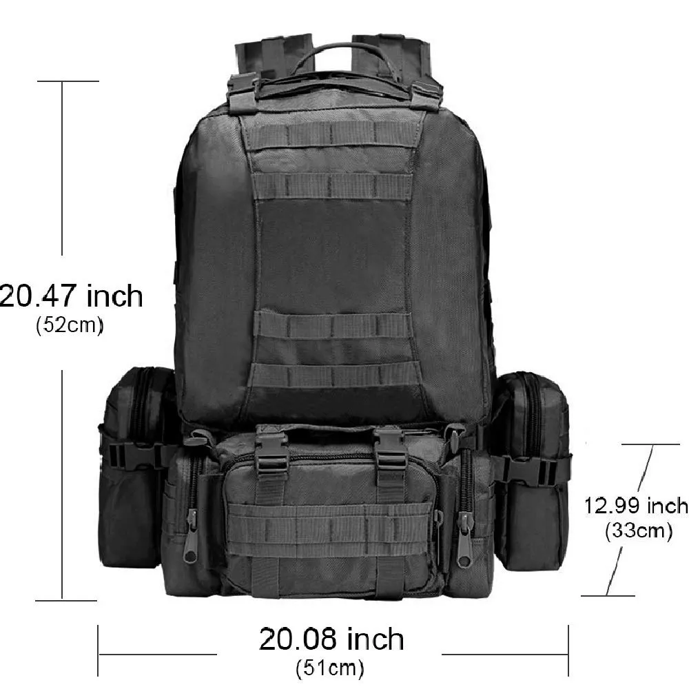 CVLIFE Military Tactical Backpack Army Assault Pack Built-up Molle Bag Rucksack