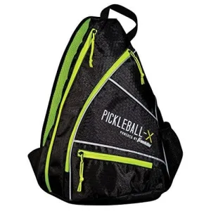 Franklin Sports Pickleball Sling Bag – Official Pickleball Bag of The U.S. Open Pickleball Championships – Adjustable – Black/Optic