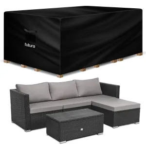 Futura Garden Furniture Cover Weatherproof 300 x 250 x 100cm Rectangular Heavy Duty Rip Resistant Oxford Fabric