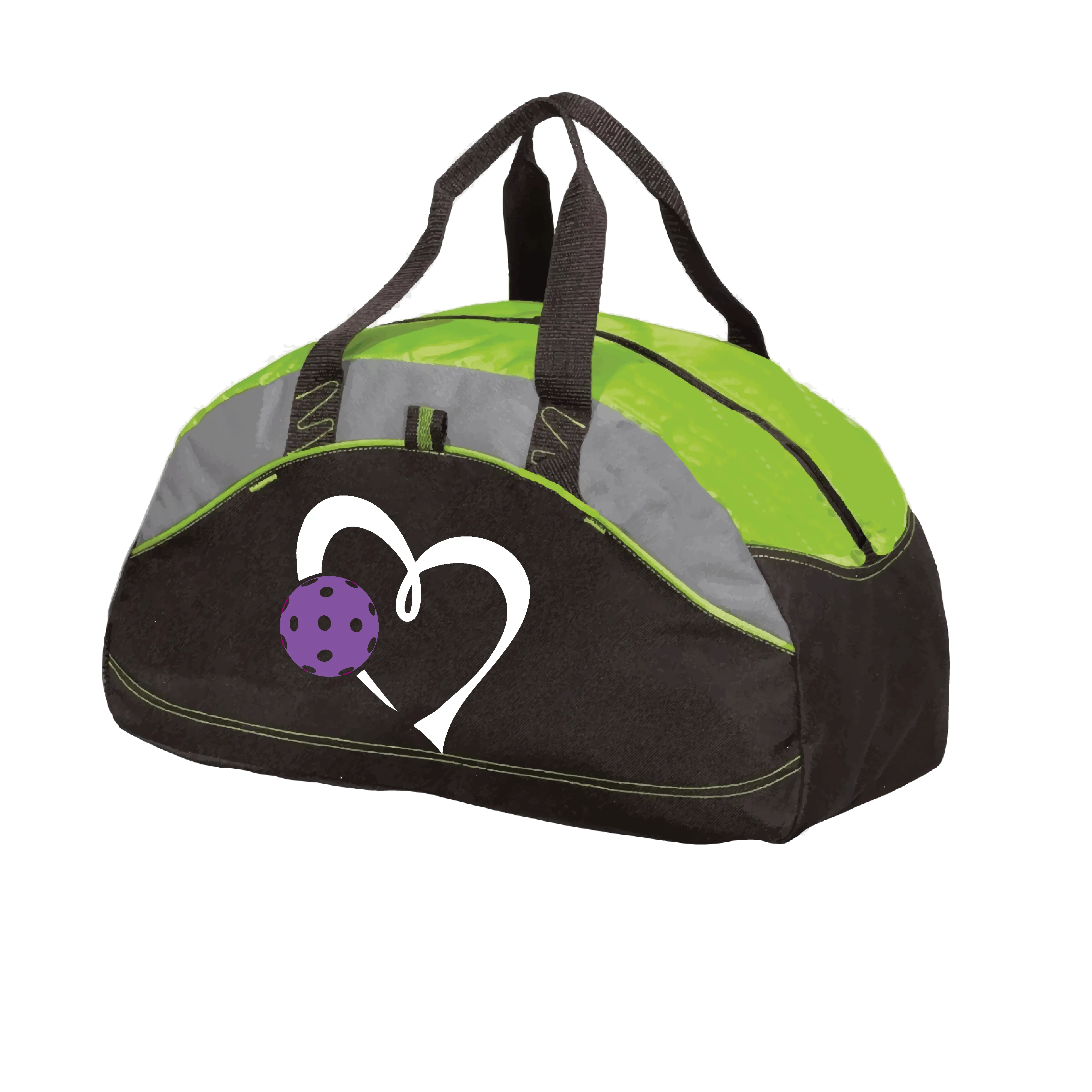 Love Pickleball (Purple) | Pickleball Sports Duffel | Medium Size Court Bag