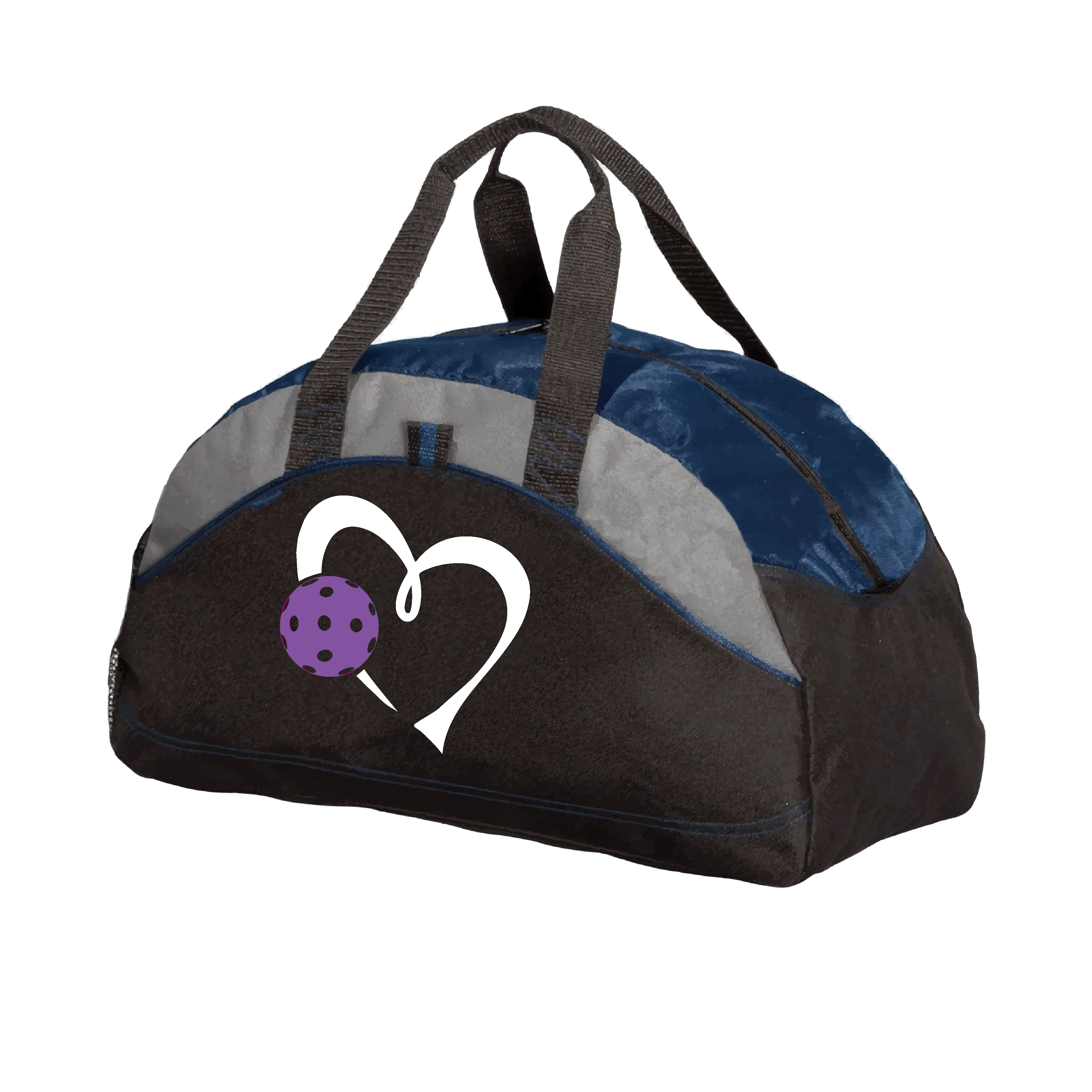 Love Pickleball (Purple) | Pickleball Sports Duffel | Medium Size Court Bag