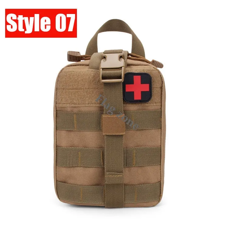 Military EDC Tactical Bag Waist Belt Pack Hunting Vest Emergency Tools Pack Outdoor Medical First Aid Kit Camping Survival Pouch