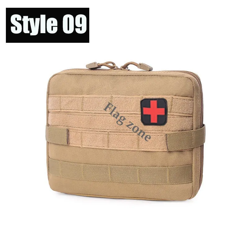 Military EDC Tactical Bag Waist Belt Pack Hunting Vest Emergency Tools Pack Outdoor Medical First Aid Kit Camping Survival Pouch