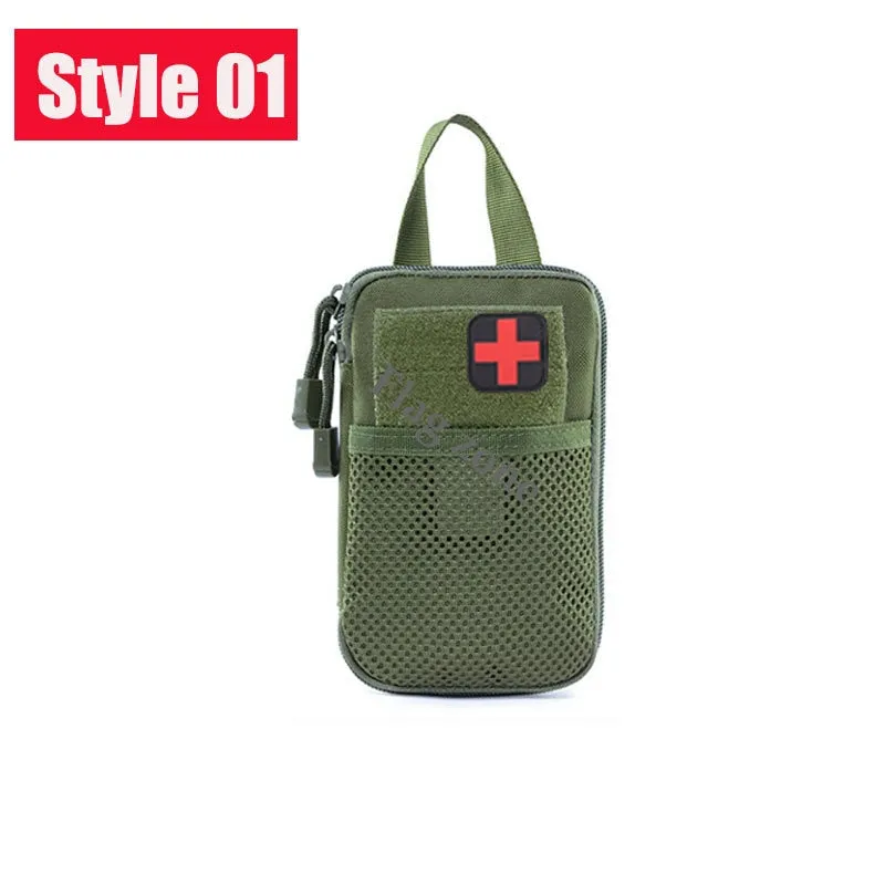Military EDC Tactical Bag Waist Belt Pack Hunting Vest Emergency Tools Pack Outdoor Medical First Aid Kit Camping Survival Pouch