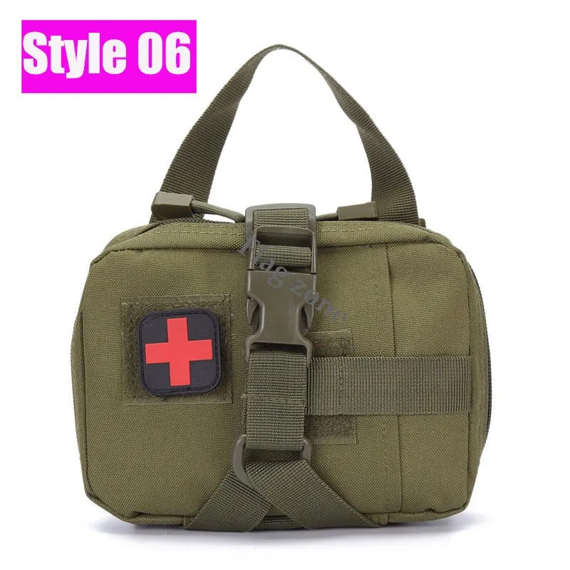 Military EDC Tactical Bag Waist Belt Pack Hunting Vest Emergency Tools Pack Outdoor Medical First Aid Kit Camping Survival Pouch