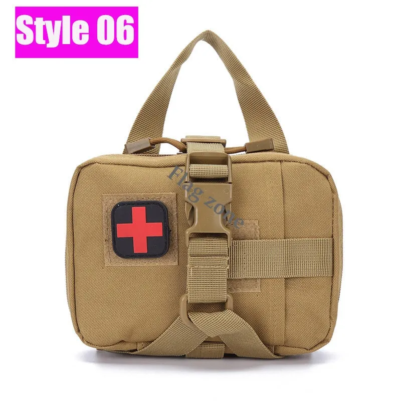 Military EDC Tactical Bag Waist Belt Pack Hunting Vest Emergency Tools Pack Outdoor Medical First Aid Kit Camping Survival Pouch