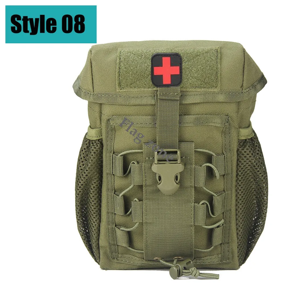Military EDC Tactical Bag Waist Belt Pack Hunting Vest Emergency Tools Pack Outdoor Medical First Aid Kit Camping Survival Pouch