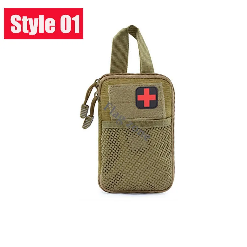 Military EDC Tactical Bag Waist Belt Pack Hunting Vest Emergency Tools Pack Outdoor Medical First Aid Kit Camping Survival Pouch