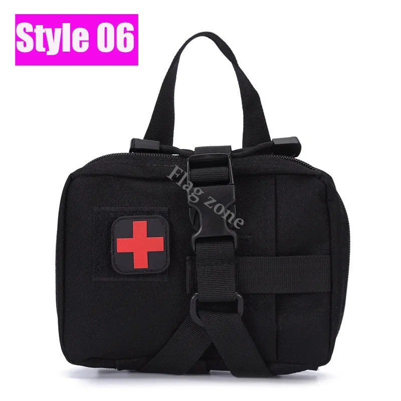 Military EDC Tactical Bag Waist Belt Pack Hunting Vest Emergency Tools Pack Outdoor Medical First Aid Kit Camping Survival Pouch