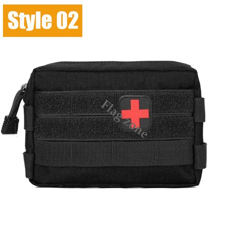 Military EDC Tactical Bag Waist Belt Pack Hunting Vest Emergency Tools Pack Outdoor Medical First Aid Kit Camping Survival Pouch
