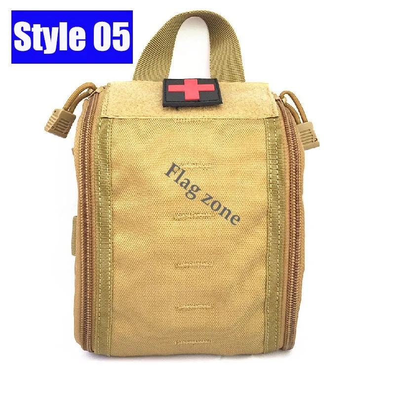 Military EDC Tactical Bag Waist Belt Pack Hunting Vest Emergency Tools Pack Outdoor Medical First Aid Kit Camping Survival Pouch