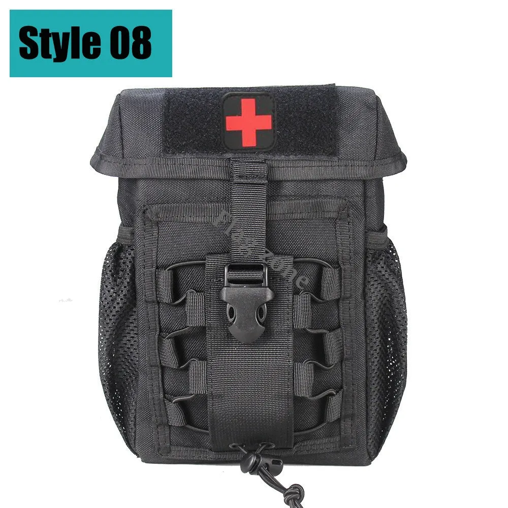 Military EDC Tactical Bag Waist Belt Pack Hunting Vest Emergency Tools Pack Outdoor Medical First Aid Kit Camping Survival Pouch