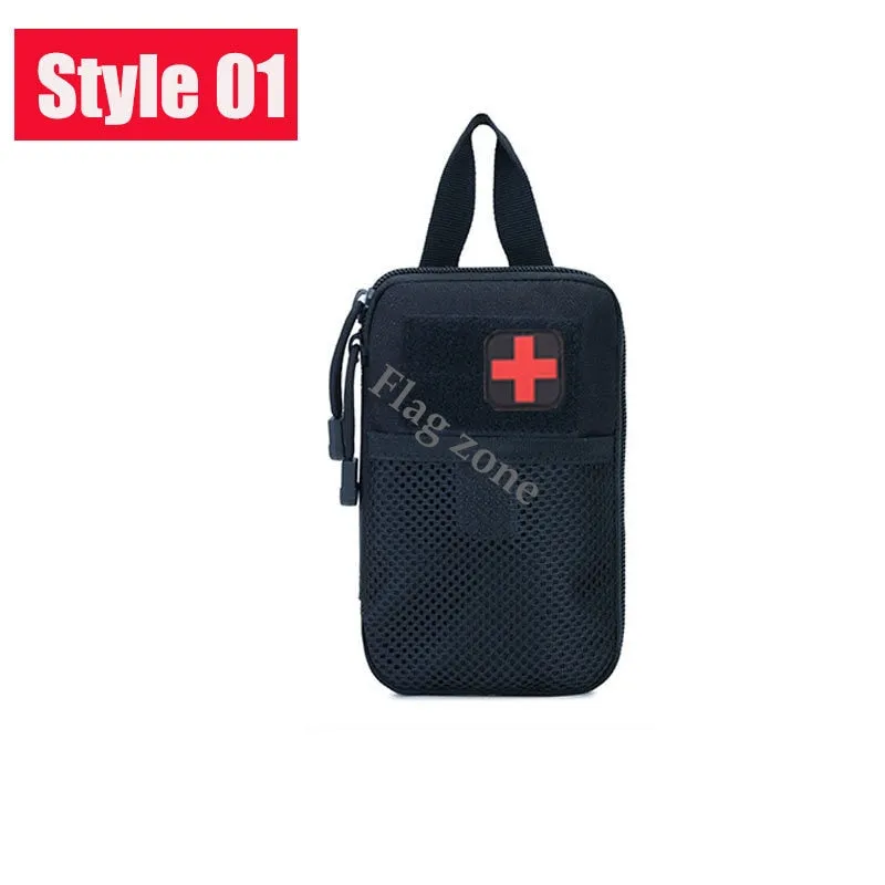 Military EDC Tactical Bag Waist Belt Pack Hunting Vest Emergency Tools Pack Outdoor Medical First Aid Kit Camping Survival Pouch