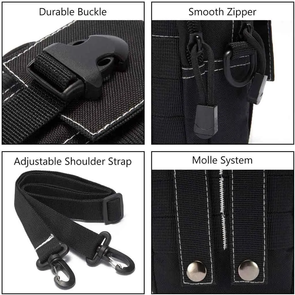 Multipurpose EDC Waist Bag Tactical Molle Belt Pouch