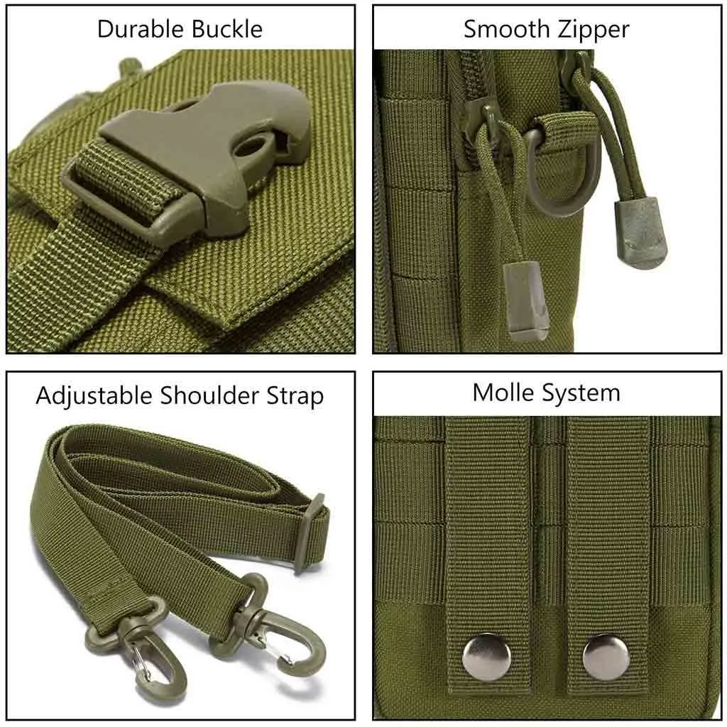 Multipurpose EDC Waist Bag Tactical Molle Belt Pouch