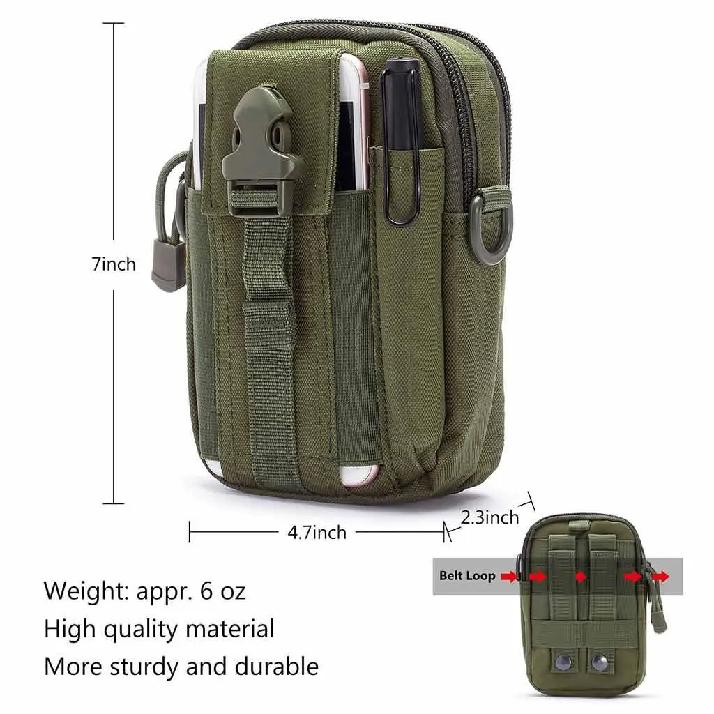 Multipurpose EDC Waist Bag Tactical Molle Belt Pouch