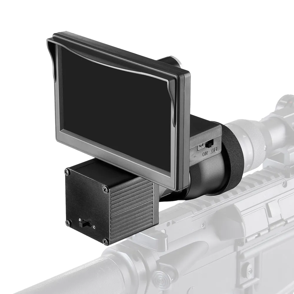 Night Vision 5.0 Inch Display Siamese HD 1080P Scope Video Cameras Infrared illuminator Riflescope Hunting Optical System