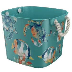 Ocean Life 40L Flexible Storage Tub With Rope Handles