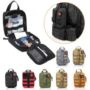 Outdoor First Aid Kit Tactical Molle Medical Bag Military EDC Waist Pack Hunting Camping Bag
