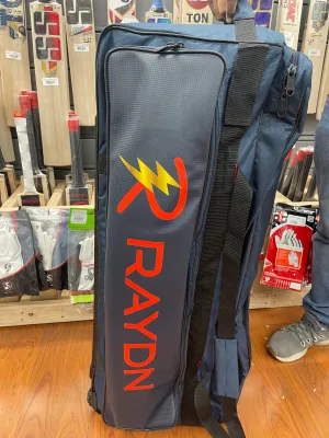 Raydn Professional Wheelie Premium Adult Cricket Kit Bag (Navy Blue / Black)