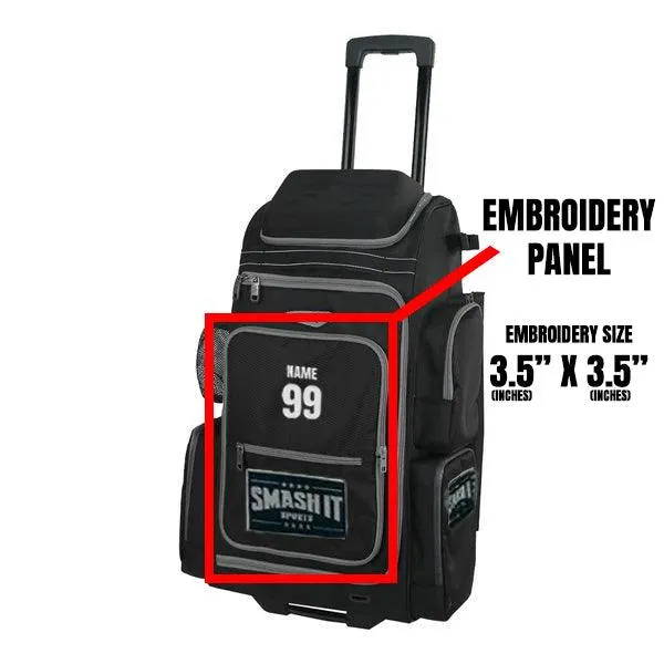 SMASH OPS Lil' Guerrilla Roller Bag - Charcoal/White