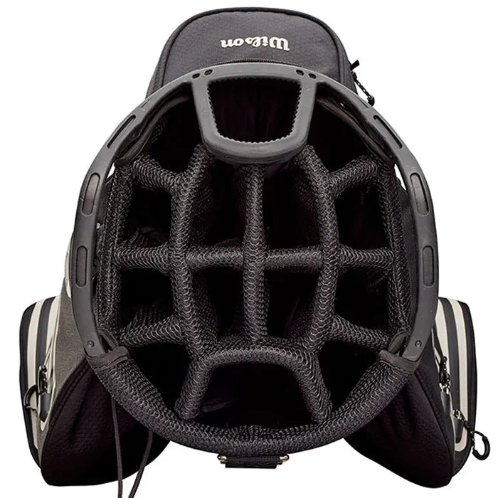 Wilson EXO Dry Waterproof Golf Cart Bag - Black/Black/Silver