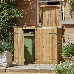 Woodshaw Double Wheelie Bin Store